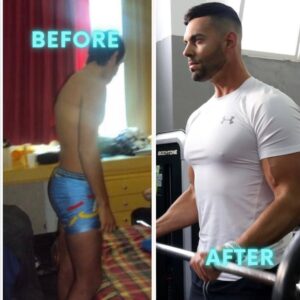 Antes y despues biceps