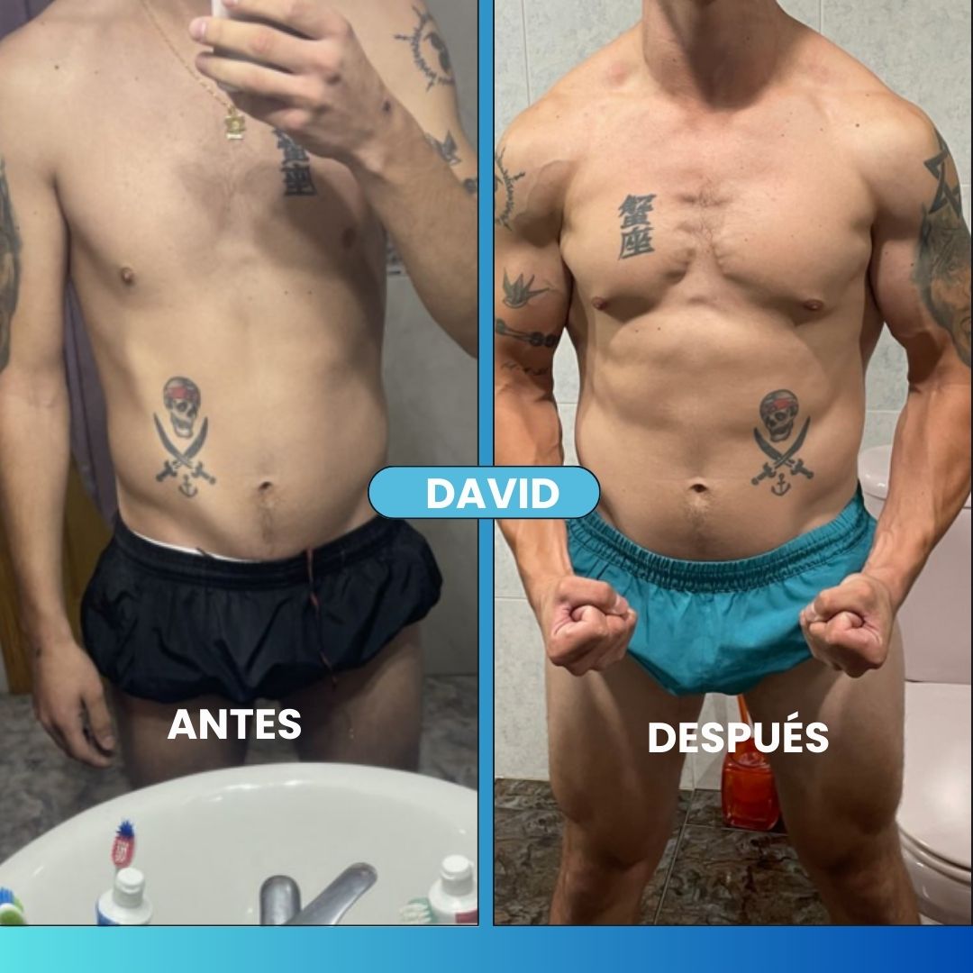 Cambio fisico David entrenador online